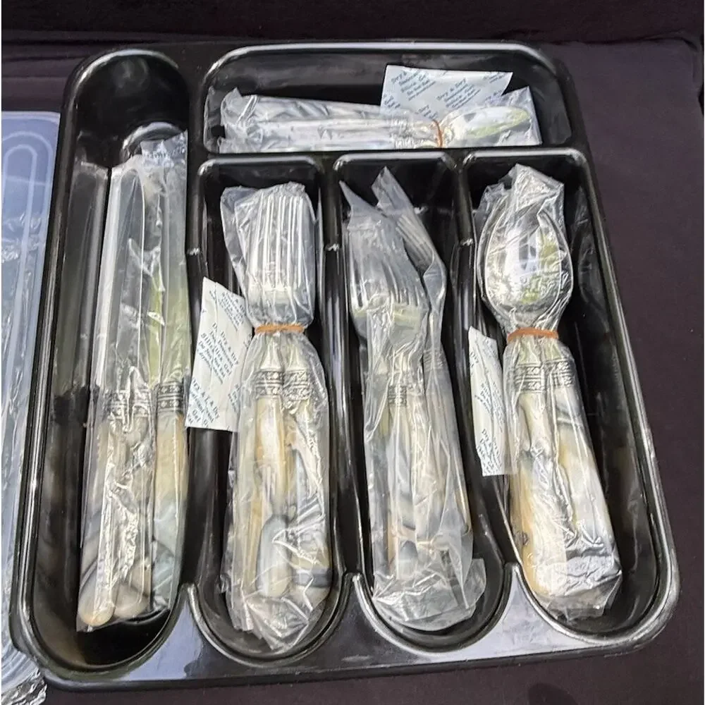 Barenthal Elegant 20-pc. Stainless Steel SilverwareSet Tortue Sandstone New!